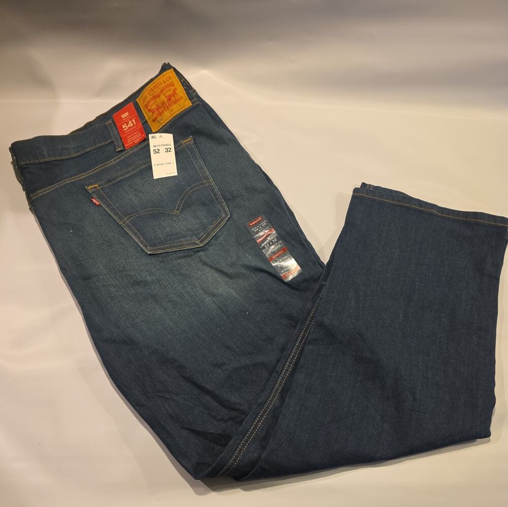 Levi's 541 Athletic Fit Jeans Stretch Big & Tall 52X32 New NWT